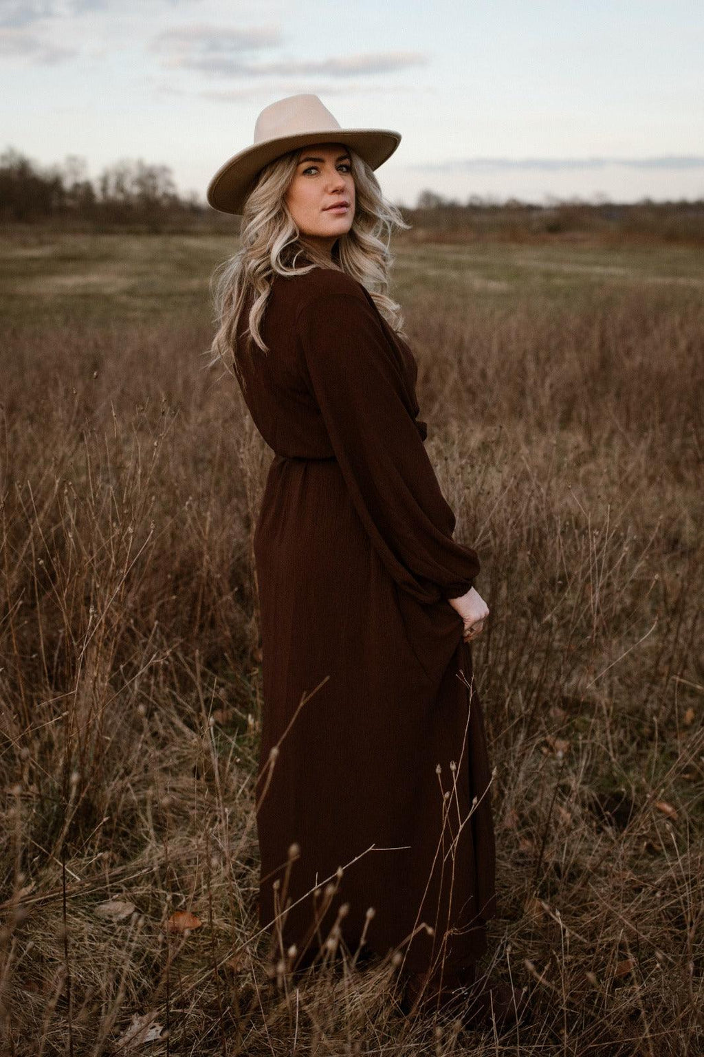 Kimono Ava Donker Bruin